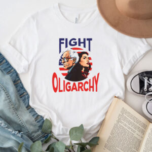 Bernie AOC Fighting Oligarchy Tour Shirt Bernie Sanders & Alexandria Ocasio-Cortez Fight Oligarthy T-Shirt
