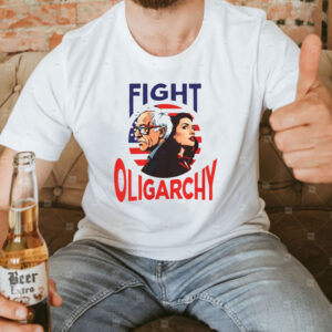 Bernie AOC Fighting Oligarchy Tour Shirt Bernie Sanders & Alexandria Ocasio-Cortez Fight Oligarthy T-Shirt
