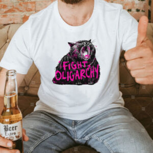Chonky Black Cat Fight Oligarchy Shirt
