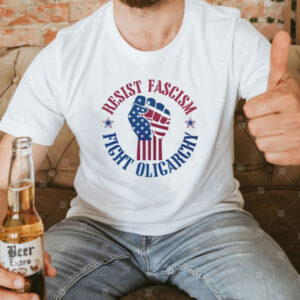Cute Resist Fascism Fight Oligarchy, Anti Elon Protest T Shirt