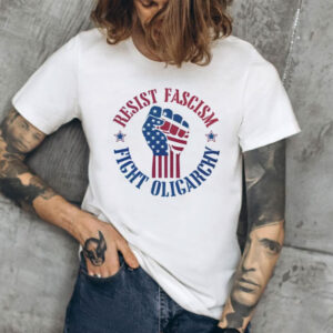 Cute Resist Fascism Fight Oligarchy, Anti Elon Protest T Shirt
