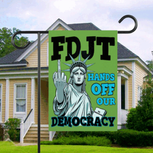 FDJT Hands Off Our Democracy 2025 Flag