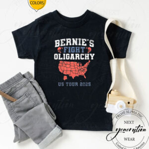 Fight Oligarchy Shirt, Bernie Sanders AOC Fighting Oligarchy US Tour 2025 Shirt