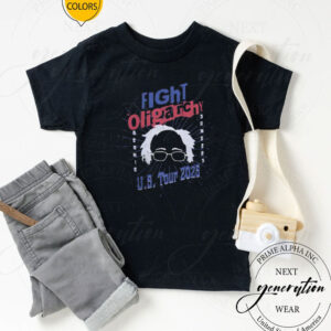 Fight Oligarchy Tour Shirt, Bernie Sanders, 2025 Protester Gift, Political Activism T-Shirt