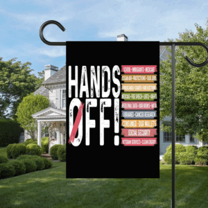 Hands Off, Anti Trump Anti Maga FDT DOGE Democrat Flag