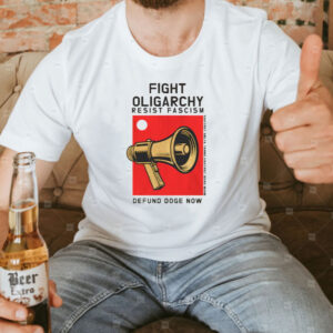 Protest Shirt Resist Fascism fight oligarchy Rally Wear, AOC Bernie Fight Oligarchy Anti DOGE Tshirt
