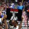 STOP THE COUP, Stop Project 2025 Yard Sign