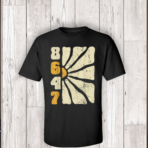 8647 Subtle Anti Trump 86 47 Floral Boho Style T-Shirt