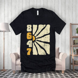 8647 Subtle Anti Trump 86 47 Floral Boho Style T-Shirt