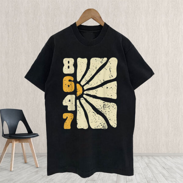8647 Subtle Anti Trump 86 47 Floral Boho Style T-Shirt
