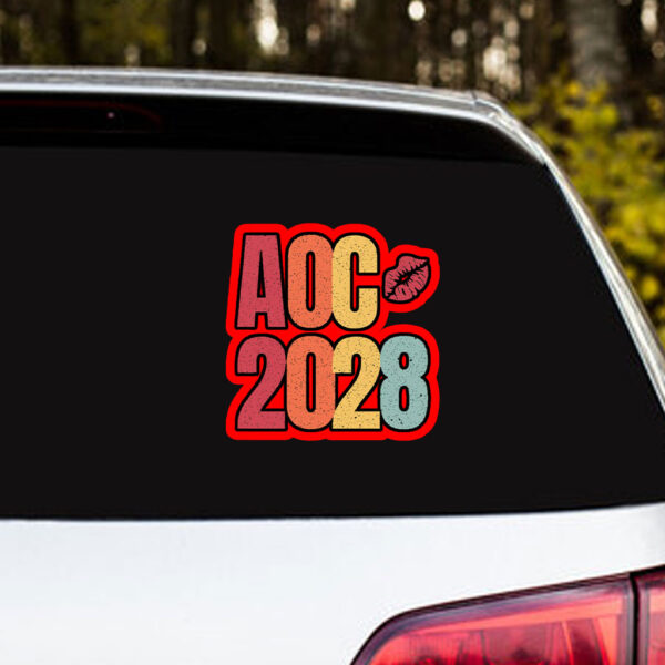 AOC 2028, Anti Trump Sticker, Car Magnet