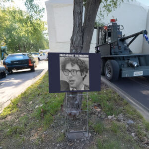 Bernie Resist Vintage Political, Rage Agaiinst The Machine Yard Sign