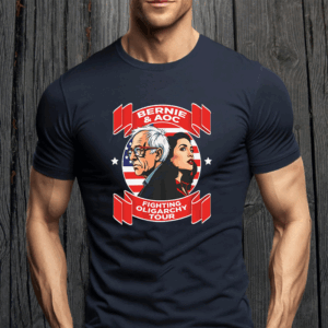 Bernie Sanders & AOC Fighting Oligarchy Tour 2025 T-Shirt