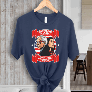Bernie Sanders & AOC Fighting Oligarchy Tour 2025 T-Shirt