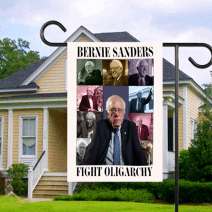 Bernie Sanders Fight Oligarchy, Fight Oligarchy Tour Flag