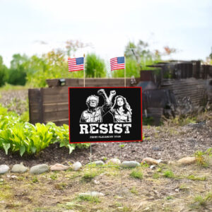 Bernie Sanders Resist Fighting Oligarchy Tour Yard Sign