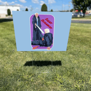 Bernie Sanders Takes Down Trump, Fight Oligarchy Yard Sign