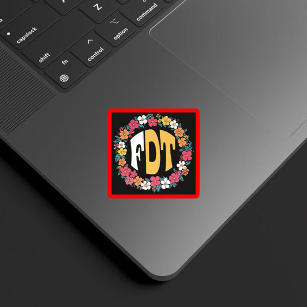 FTD Floral, Subtile Fuck Donald Trump 2025 Sticker, Car Magnet