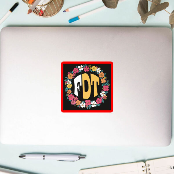 FTD Floral, Subtile Fuck Donald Trump 2025 Sticker, Car Magnet