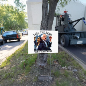 Feel The Bern Fight Oligarchy, Political Statement 2025 Yard Sign