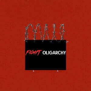 Fight Oligarchy, Anti Trump Anti Elon Musk Anti Fascism Yard Sign