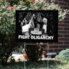 Fight Oligarchy Bernie Sanders And AOC Freedom US Anti Trump 2025 Yard Sign