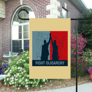 Fight Oligarchy, Resist Political Protest Flag