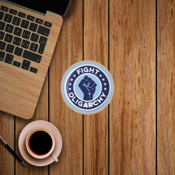 Fight Oligarchy Sticker, Anti Trump Elon Musk Car Magnet