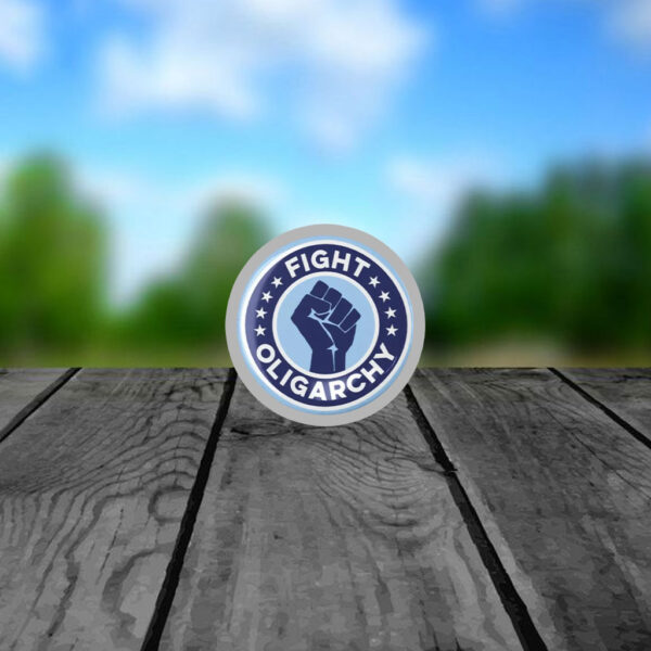 Fight Oligarchy Sticker, Anti Trump Elon Musk Car Magnet