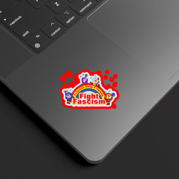 Friends Help Friends Fight Fascism 2025 Sticker, Car Magnet