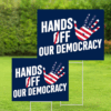Hands Off Our Democracy 2025 Yard Sign