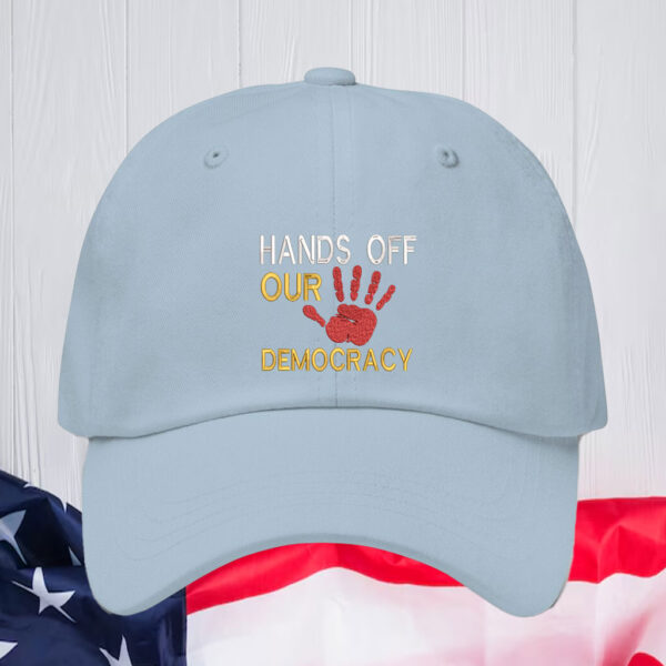 Hands Off Our Democracy Embroidery 2025 Hat