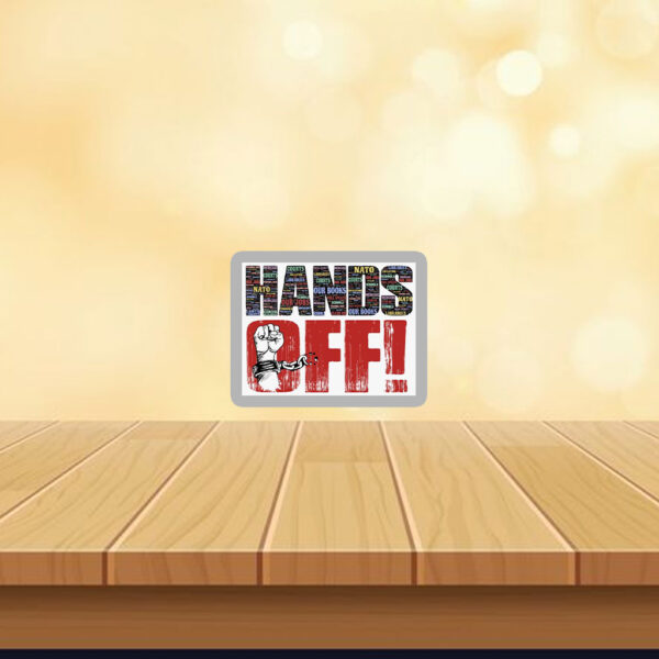 Hands Off Protest, Anti Trump 2025 Sticker, Car Magnet