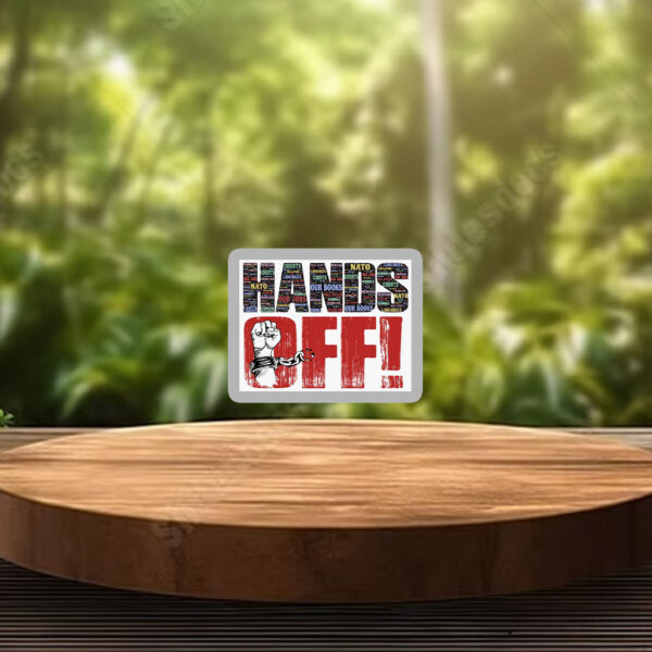 Hands Off Protest, Anti Trump 2025 Sticker, Car Magnet