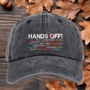 Hands Off Protest Embroidery Hat
