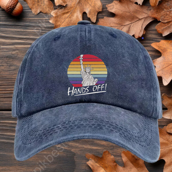 Hands Off Protest, Resist Anti Trump Embroidery Hat