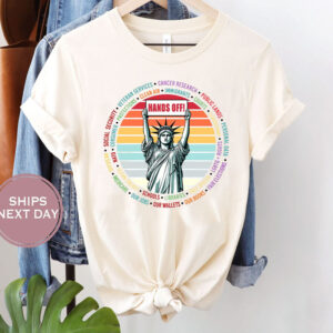 Hands Off, Save Public Lands Medicare Social Security Free Speech Environmental Rights T-Shirt