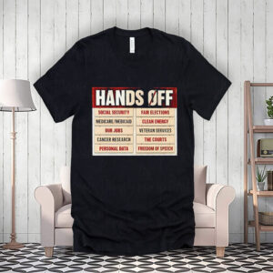 Hands off board social security fair elections 2025 T-Shirt