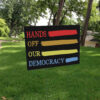 Official Hands Off 2025 Protest Statue Of Liberty Yard Sign