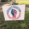 Resist Fascism Fight Oligarchy, Bernie Sanders 2025 Yard Sign