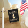 Resist Hand off Penguin 2025 Flag