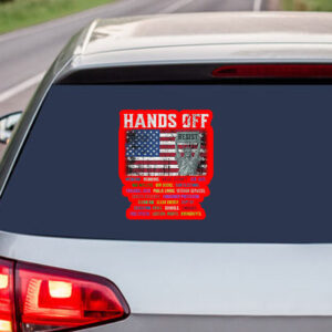 Resist Resistance Statue Of Liberty Hands Off Protest Sticker, Car Magnet