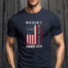 Resist We The People, Hands Off Protest US Flag T-Shirt