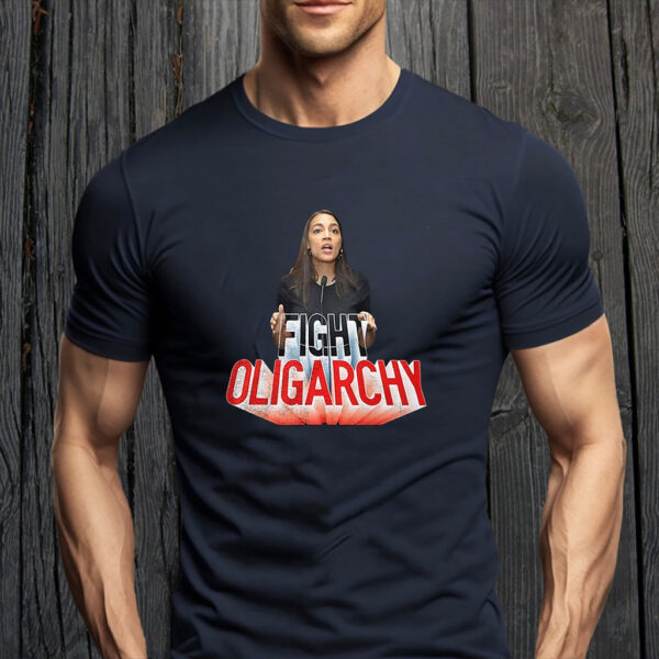 See through fight oligarchy AOC T-Shirts