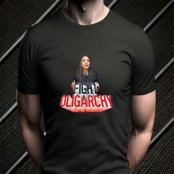 See through fight oligarchy AOC T-Shirts