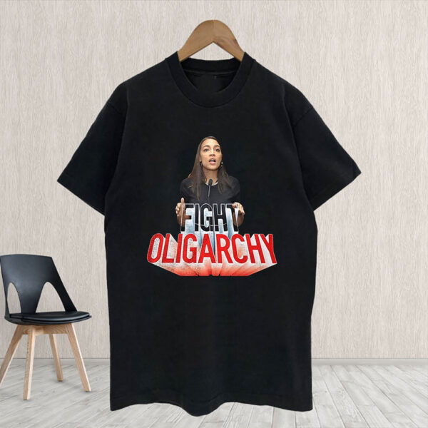 See through fight oligarchy AOC T-Shirts