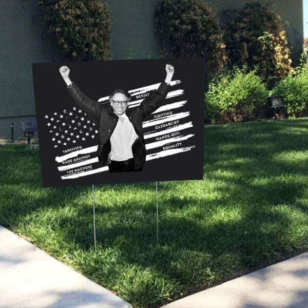 Tariffied, Hands Off Bernie Sanders 2025 Yard Sign