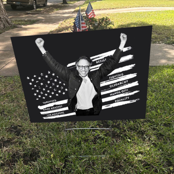 Tariffied, Hands Off Bernie Sanders 2025 Yard Sign