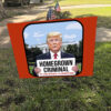 Trump Homegrown Criminal with 34 Felonies – Anti MAGA 2025 Yard Sign