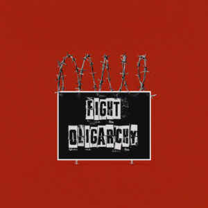 Vintage Fight Oligarchy Stand Against Corporate Greed Activist Yard Sign